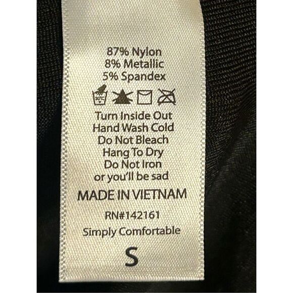 LulaRoe Sparkling Bling Glitter Size Small Julia Dress Studded Black Formal Part - Picture 5 of 7